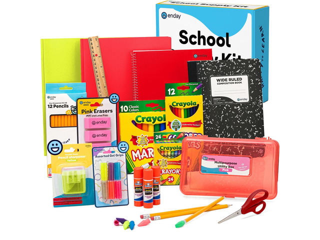 Back to School Supplies Kit - Grades K-5, 83 Piece Back to School Supplies Kit, Kindergarten School Supplies Kids for Girls & Boys