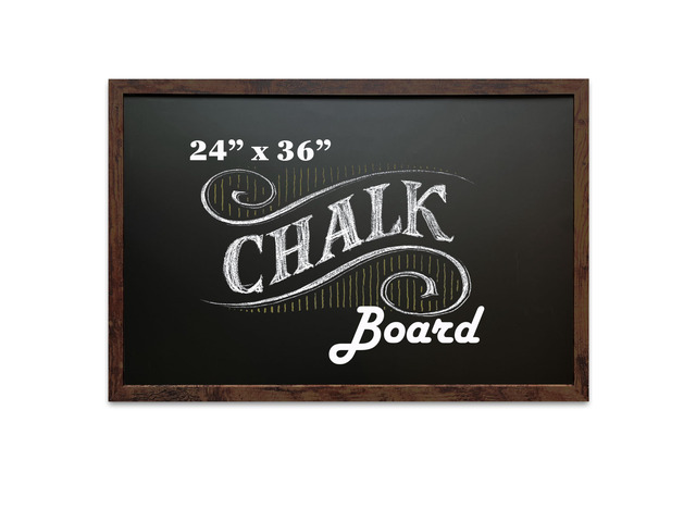 Rustic Wood Magnetic Board for Wall, Stain Resistant, 24'x36' Magnet Board for Notes Photos Reminders on Wall Display, Menu Board for Kitchen,...