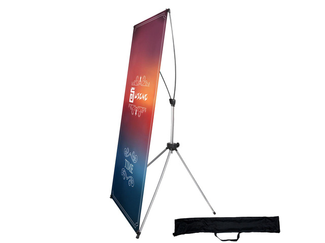 X Banner Stand Adjustable Fit Banner 23 x 63 to 32 x 78 Inch(STAND ONLY), Portable Travel Bag,Bigger,MoreAdaptableAdvertising,Stores,...