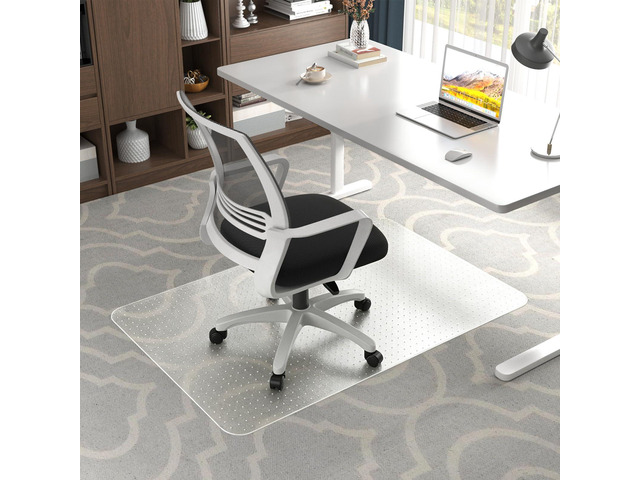 Office Chair Mat for Carpet Floors, 48' x 30' Clear Desk Chair Mats for Low Pile Carpeted Protector, Sturdy PVC Computer Chair Mats Anti-Slip and...