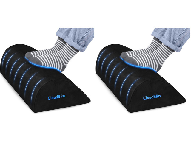 Foot Rest for Under Desk at Work,Office Desk Accessories with Soft Foam and Washable Removable Cover, Foot Stool for Office, Car, Home to Foot...