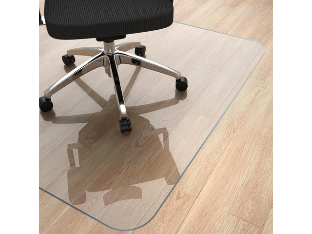 Office Chair Mat for Hardwood Floor, 46' x 60' Rolling Chair Mat PVC HeavyDuty Floor Protector for Rolling Chairs, Smooth Gliding Surface,...
