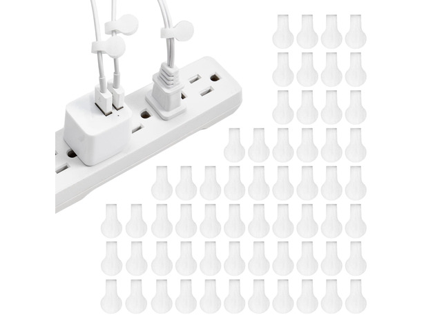 Cable Labels - Mini (60 Pack) White Cord Labels, Wire Labels, Cable Tags and Wire Tags for Cable Management and Organizer for Electronics, Computers