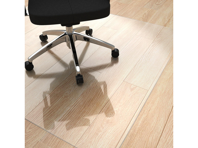 Office Chair Mat for Hardwood Floor, 48' x 55' Rolling Chair Mat PVC HeavyDuty Floor Protector for Rolling Chairs, Smooth Gliding Surface,...