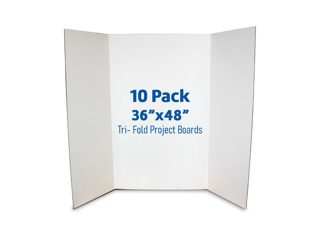 36 x 48 Project Boards for Presentations, Science Fair, School Projects, Event Displays and Trifold Picture Board, Proudly Made in USA - Clay White...