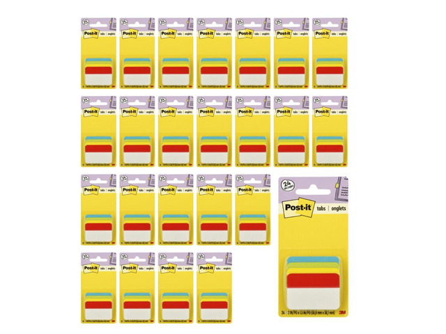 Tabs 686A-ALYR Filing Angle, 2 in. Wide, Multi-Color, 24-Pack