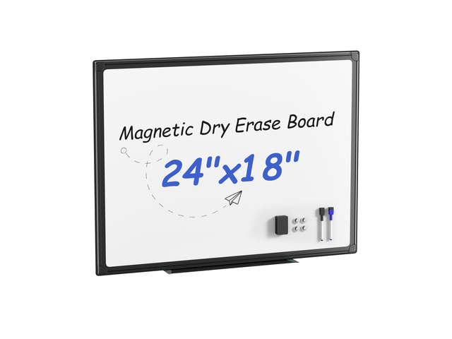 24' x 18' Magnetic Dry Erase Board for Wall, Whiteboard with Aluminum Frame, Markers, Magnets, Eraser & Tray Included, Dry Erase White Board for...