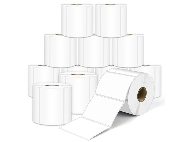 L LIKED 8400 Thermal Shipping Labels 3'x2', Strong Adhesive Labels 12 Rolls, 700 Labels/Roll, Block Old Information, BPA Free, Perforated,...