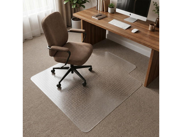 Chair Mat for Carpet- Low Pile (1/4' Thick) Carpet Protector for Office Gaming Computer Desk Chair. Heavy Duty Desk Chair Mat for Carpeted Floors,...