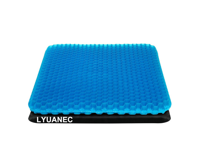 Gel Seat Cushion for Long Sitting - 18.5' x 17' x 1.4' (LargeSoft) Zero Gel Cushions for Pressure Relief, Honeycomb Gel Seat Cushion, Ergonomic...