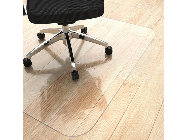 Office Chair Mat for Hardwood Floor, 48' x 48' Rolling Chair Mat PVC HeavyDuty Floor Protector for Rolling Chairs, Smooth Gliding Surface,...