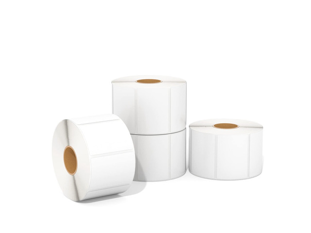 2.25x1.25 Thermal Labels, 4000 Sheets/4 Roll, White