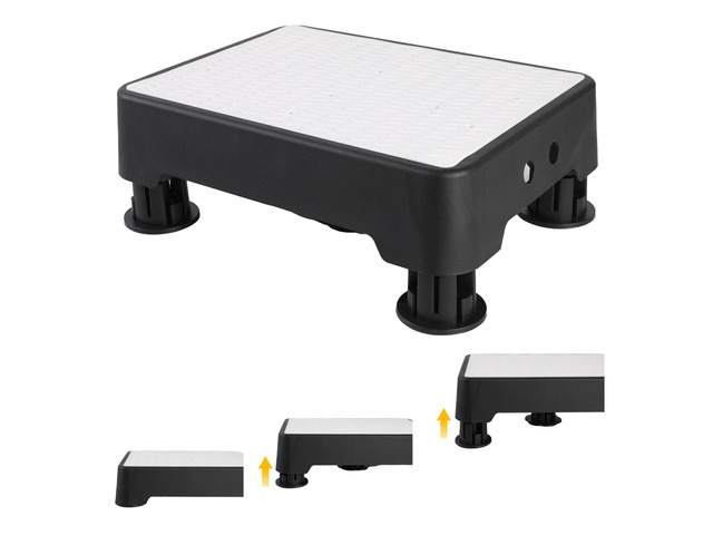 Adjustable Step Stool for Adults, Toddler Step Stools, 700 LBS Capacity Non-Slip Safety Step Platform for Elderly and Kids, Portable Stair Assist...