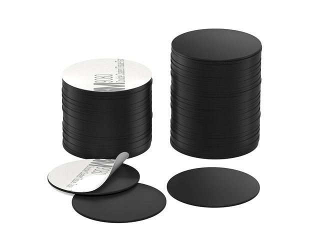 100pcs NFC Tags Black NTAG215 NFC Coins Tag NFC Sticker Round Adhesive Back NFC Cards 25mm Rewritable, 504 Bytes Memory, 13.56MHz, Perfect for NFC...