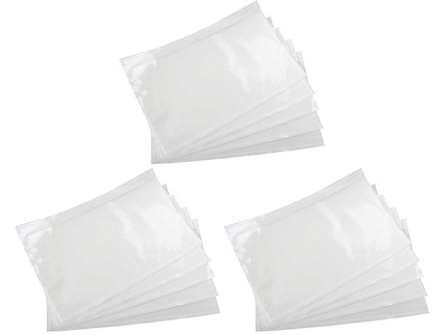 Clear 7.5'' x 5.5'' Packing List Envelopes, Adhesive Shipping Label Pouches/Sleeves (150 Pack)