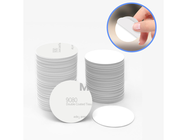 100pcs NFC Tags NTAG215 NFC Coins White NFC Stickers Cards Adhesive Backing 25mm NFC Tag Round Rewritable, 504 Bytes Memory, Perfect for NFC...