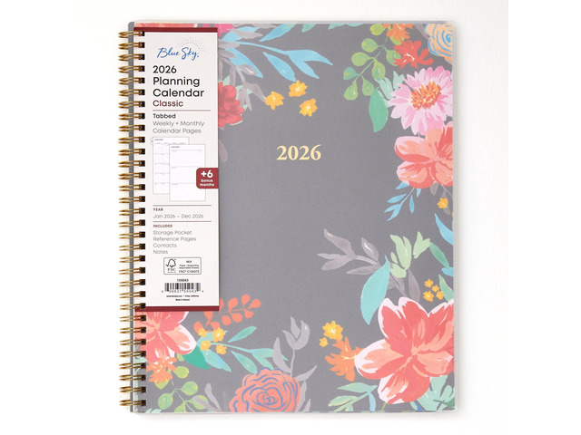 2026 Weekly & Monthly Planner Calendar, 8.5'x11', Sophie January 2026 - December 2026, Flexible Cover, Durable Twin Wire Binding, Laminated Tabs,...