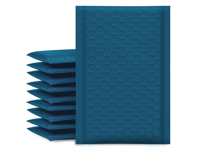 Bubble Mailers 4x8' Navy Blue 50 Pack Usable Size 4x7' Padded Mailers Opaque Self Seal Adhesive Waterproof Boutique Padded Envelopes for Jewelry...