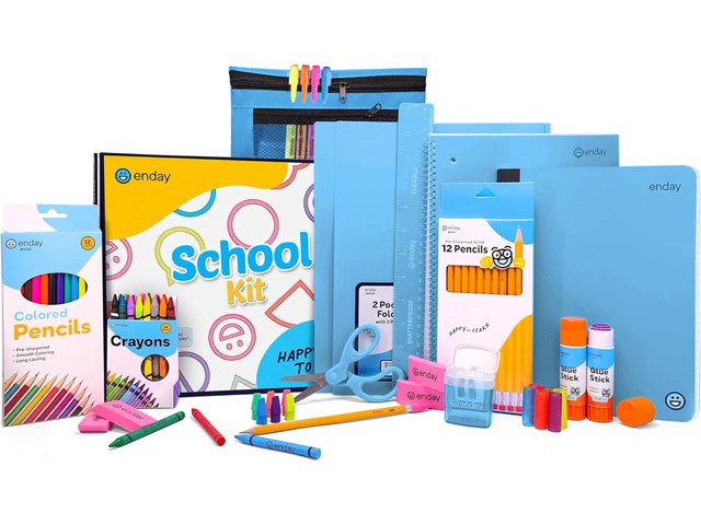 Back to School Supplies for Kids, School Supply Box Grades K-5 Premium Quality Kids School Supplies Kit, Kindergarten School Supplies for Girls and...