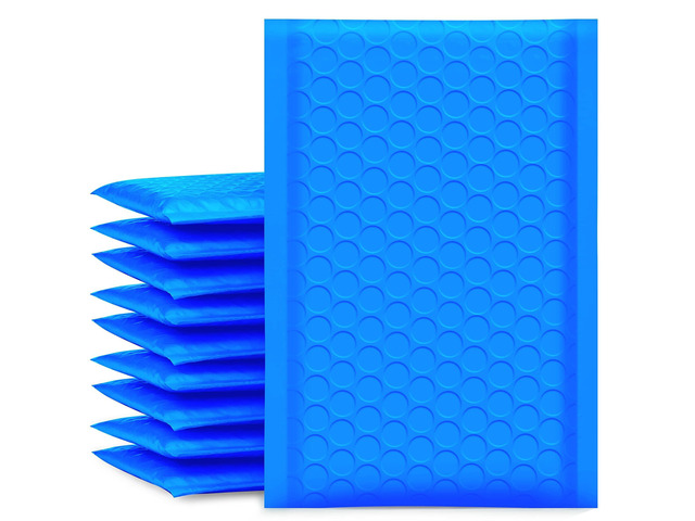 Bubble Mailers 4x8' Blue 50 Pack Usable Size 4x7' Padded Envelopes Opaque Self Seal Adhesive Waterproof Boutique Padded Envelopes for Jewelry...