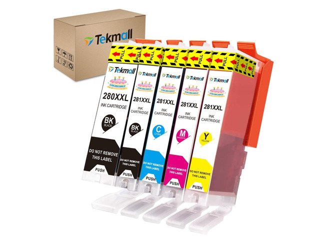 PGI-280XL CLI-281XL Compatible Ink Cartridges 280 281 for Canon Pixma Printers TS702a TS702 TR8620a TR8520 TR8500 TR8600 TS6120 TS6220 TS9120