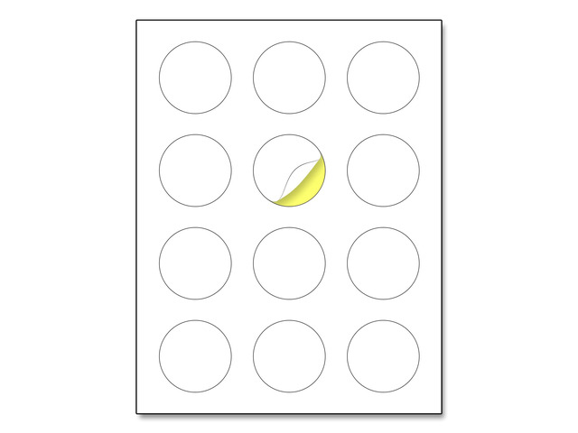 2 inch Round Labels Printable Circle Stickers - 8.5' x 11', 200 Sheets Laser/Inkjet Printing, comes with Print Templates