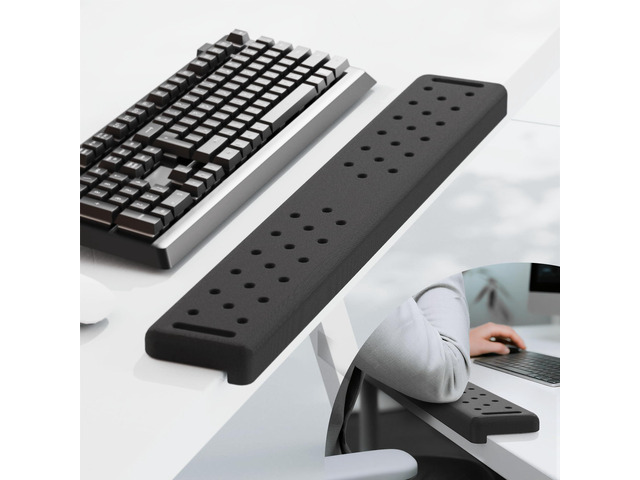 L-Shaped Desk Long Elbow Pad for Desk, Memory Foam Elbow Support Padding with Non-Slip, Ergonomic Desk Edge Cushion, Wrist Comfort Support for...