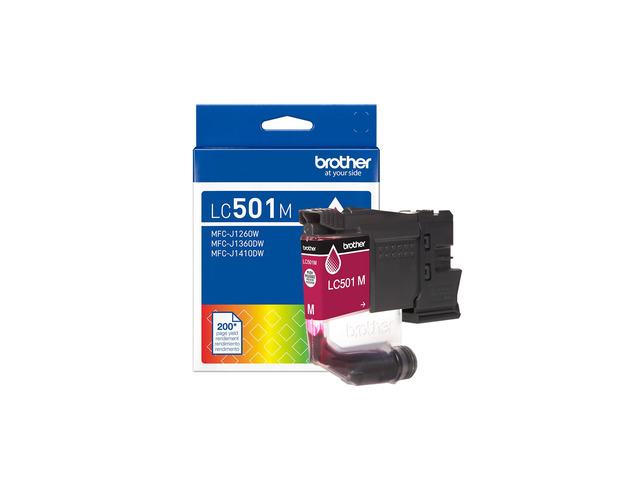 Genuine LC501M Standard Yield Magenta Ink Cartridge (for use with Work Smart 1260W, 1360DW, and 1410DW Printers)