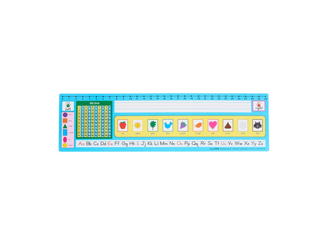 Zaner-Bloser 100-Grid Desktop Helpers with Number Line Set of 24, Ages 4+, PreK+, Self-Adhesive Deluxe Plastic Student Desk Name Tags, Durable,...