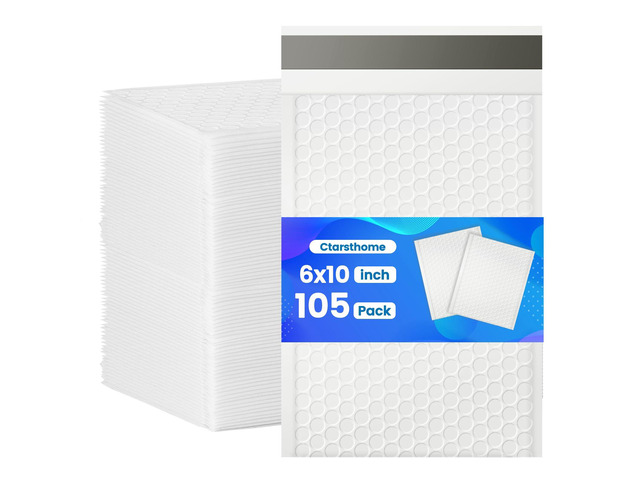 105 Pack Bubble Mailers 6x10inch Padded Envelopes Thin Mailing Envelopes Waterproof Bubble Opaque Padded Mailers Self Seal Adhesive Shipping Bags...