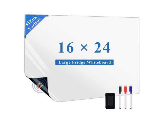 Large Magnetic Fridge Whiteboard: Where Family Plans Come Together Helps Busy Families Organize Weekly Plans, 24' X 16' Dry Erase Board, Meal Plan,...