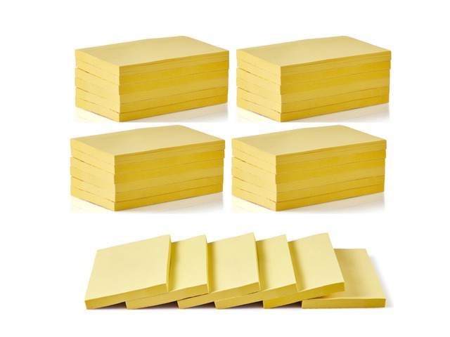 1920 Sheets 3 in x 5 in Large Sticky Notes, 76 x 127 mm 6 Pads Assorted Self-Stick Pads for Notebook,Office,School and Home,80 Sheets/Pad (24 Pads...