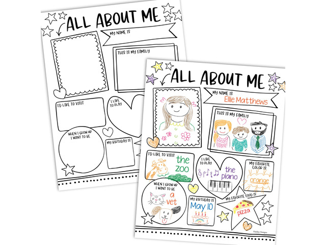 20 All About Me Posters Elementary Classroom Decor, Star Student Poster 100 Days of School Items, Student of the Week Poster Elementary Classroom...