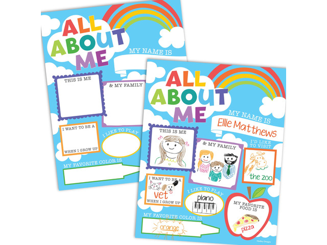 20 All About Me Posters Elementary Classroom Decor, Star Student Poster 100 Days of School Items, Student of the Week Poster Elementary Classroom...
