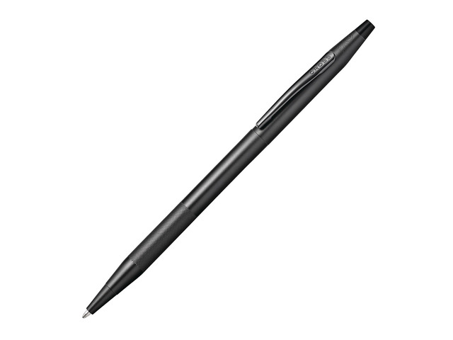 Classic Century Black PVD Micro-knurl Ballpoint Pen, Black Ink Refillable Ballpoint Pen for Effortless Writing, Durable Construction, Premier...