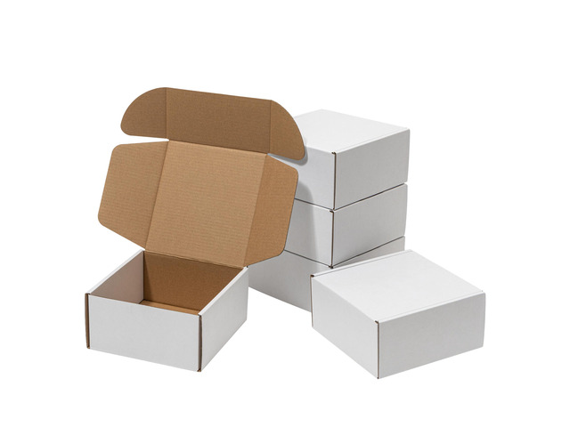 6x6x3 Inches Shipping Boxes 60 Pack Corrugated Cardboard White Box White Literature Mailer Bulk Packaging Supplies