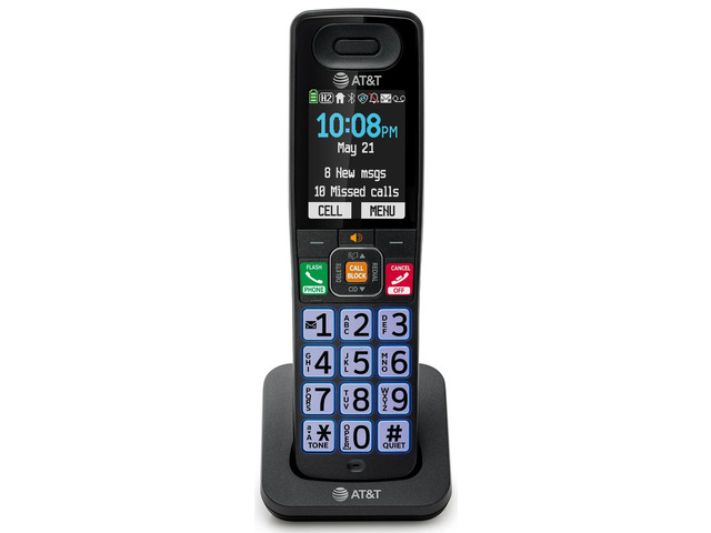 DECT 6.0 Additional Handset for BL108 Series, No Phone Jack Needed, Smart Call Blocker, Bluetooth Connect to Cell, Caller ID Announce BL108-0