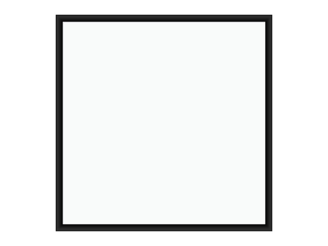 Magnetic Dry Erase Board White Board, 36' x 36' Inches, Black Wood Frame (2892U00-01)