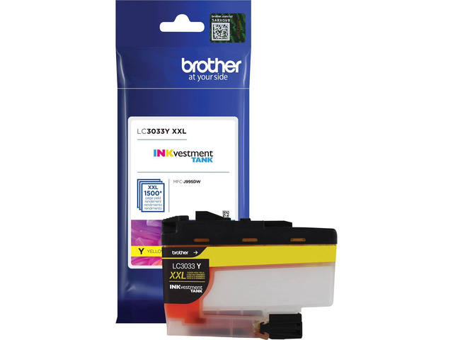 Genuine LC3033Y, Single Pack Super High-Yield Yellow INKvestment Tank Ink Cartridge, Page Yield Up to 1,500 Pages, LC3033, Amazon Dash...