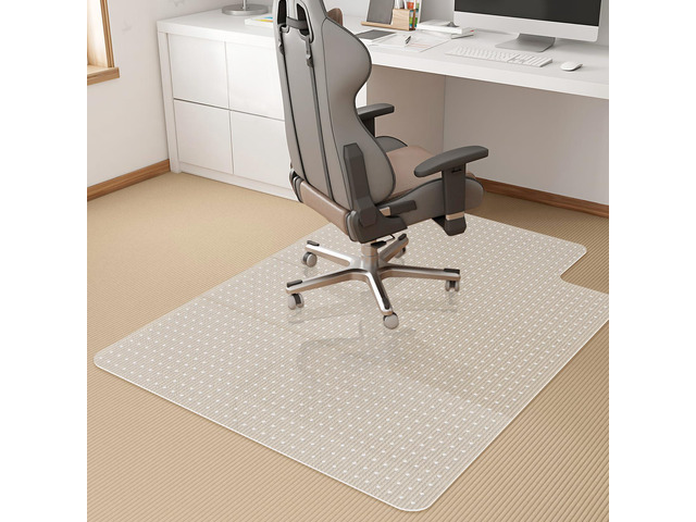 Office Chair Mat for Carpet, Computer Desk Mat Anti-Slip Clear Desk Chair Mat for Home Rolling Chair,Heavy Duty Floor Protector for Office-Easy to...