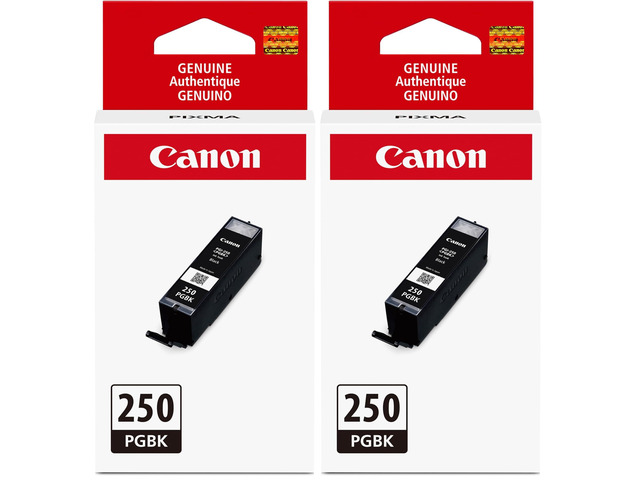 PGI-250 Genuine Pigment Black Ink Tank, Compatible with MG6320, IP7220 & MG5420, MX922, MG5520, MG6420, MG7120, iX6820, iP8720, MG7520, MG6620, and...