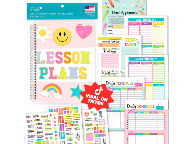 Teacher Planner 2026-2027 - Undated Lesson Planner Book for Teachers Undated Teacher Planners Notebook, Homeschool Planners 2026-2027, First Year...