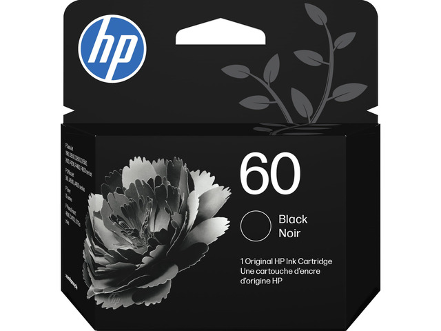 60 Black Ink Cartridge Works with DeskJet D1660, D2500, D2600, D5560, F2400, F4200, F4400, F4580, Envy 100, OfficeJet J4500, J4680, 4500,...