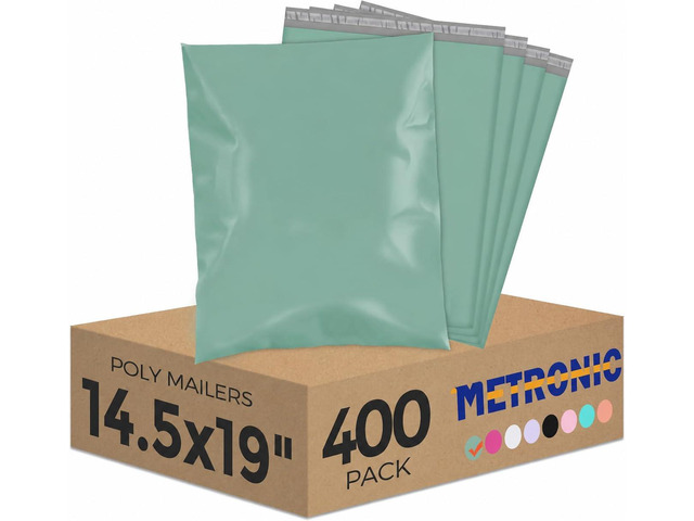 Bulk Poly Mailers 14.5x19 400 Pack, Self Seal Large Shipping Bags Heavy Duty Thick Waterproof Tear-resistant Mailing Envelopes, Packaging Bags for...
