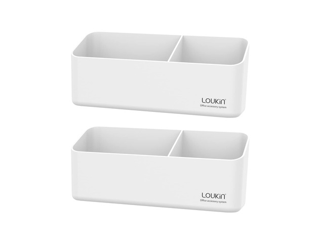 Magnetic & Adhesive Marker Holder, White Whiteboard Tray, White×2 8.6' × 2.7', Holds 4 Erasers and 12 Markers, Supports up to 3.3 lb, 2 Mounting...