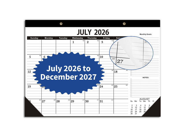 Desk Calendar 2026-2027,July 2026 to December 2027, Desk calendar 2026-2027 with to-do list,2027 Calendar 18 Months,Calendar 2026-2027-17' x 12'...