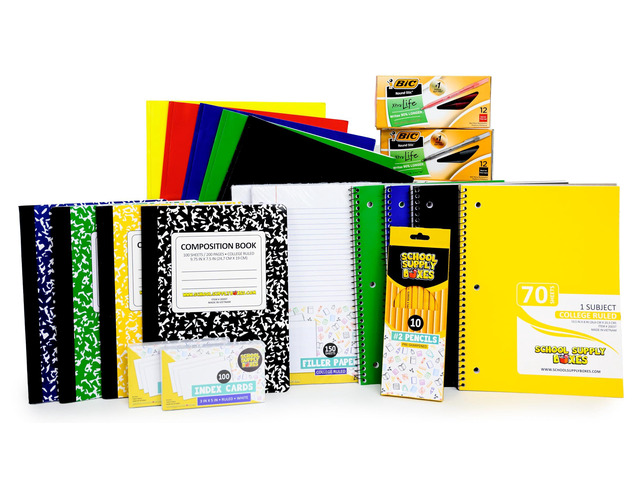 High Writing Case (2 Boxes) Back to Essentials Kit for Students & Teachers Includes College-Ruled Filler Paper, College-Ruled Notebooks, 12 ct....