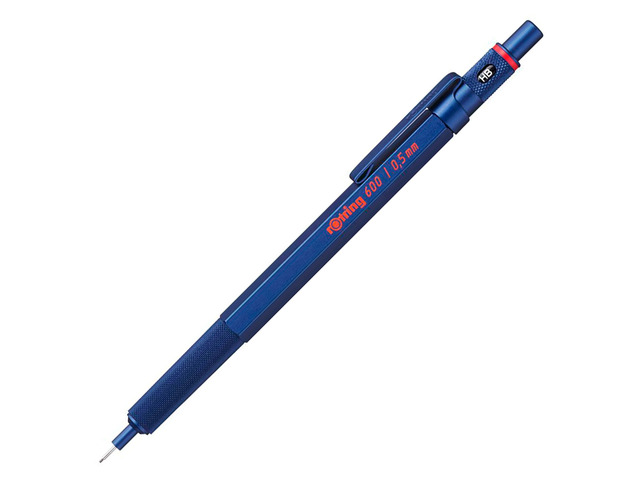 600 Mechanical Pencil 0.5 mm Blue Full-Metal Pencil Body Hexagonal Drafting Stocking Stuffer Holiday Gifts for College Students Christmas Gifts for...