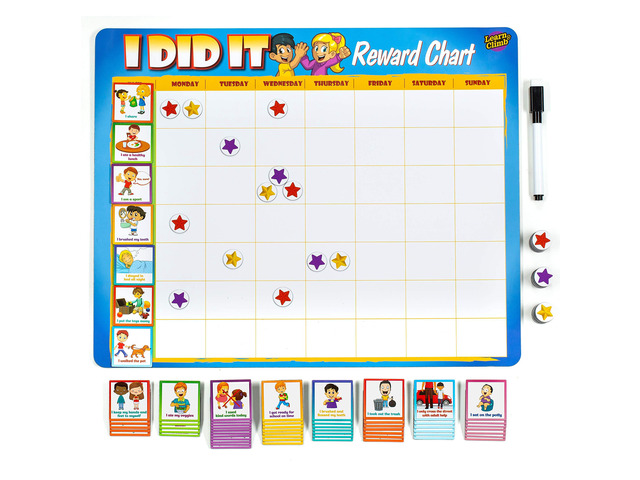 Kids Responsibility Reward Chart - Magnetic Board - 63 Chores Chore Chart