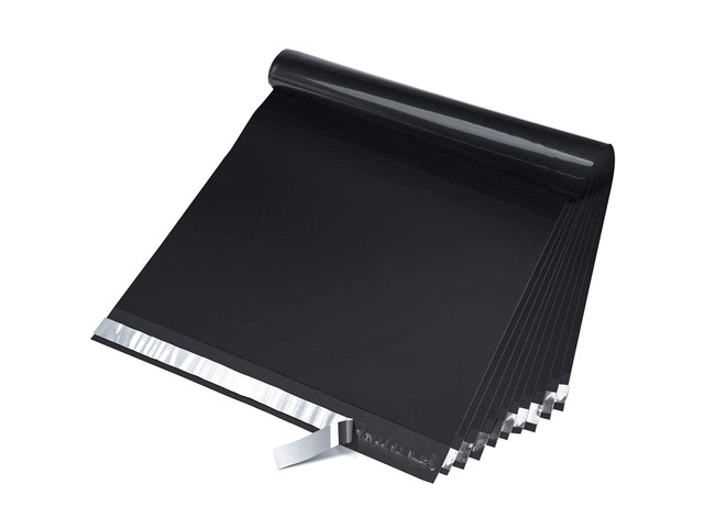 Large Poly Mailers 14.5x19' 100Pcs,Shipping Bags for Clothing,Black Heavy Duty Self Seal Mailing Envelopes,Durable Opaque Packaging Mailers Poly...